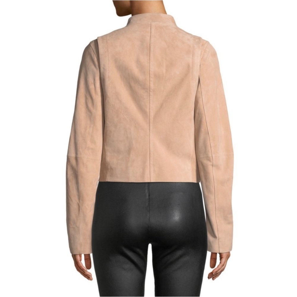 Vince Women's Light Pink Leather Jacket - Picture 2 of 8